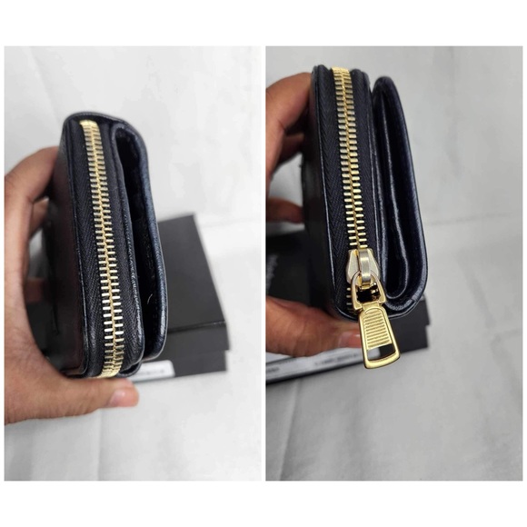 YSL YVES SAINT LAURENT SHORT ZIPPY SNAP WALLET/GENDERLESS - Picture 5 of 16